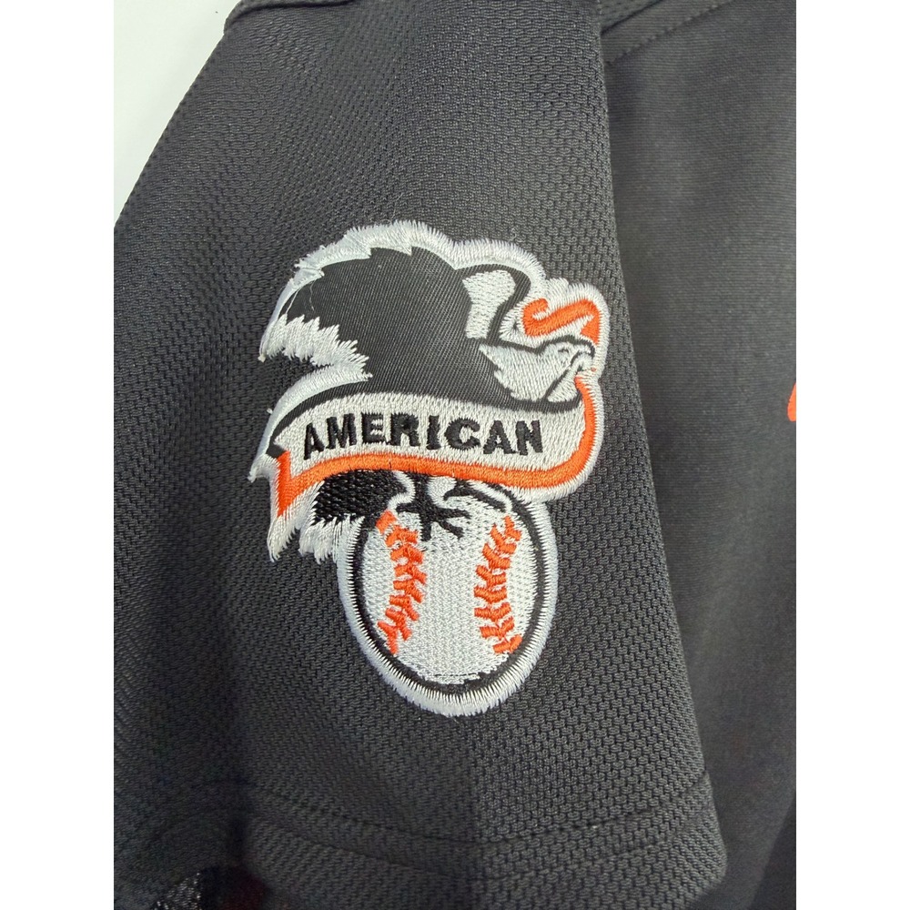 Nike Miguel Tejada Orioles Jersey Black Orange Youth Kids 16-18 MLB Baseball - Picture 5 of 13